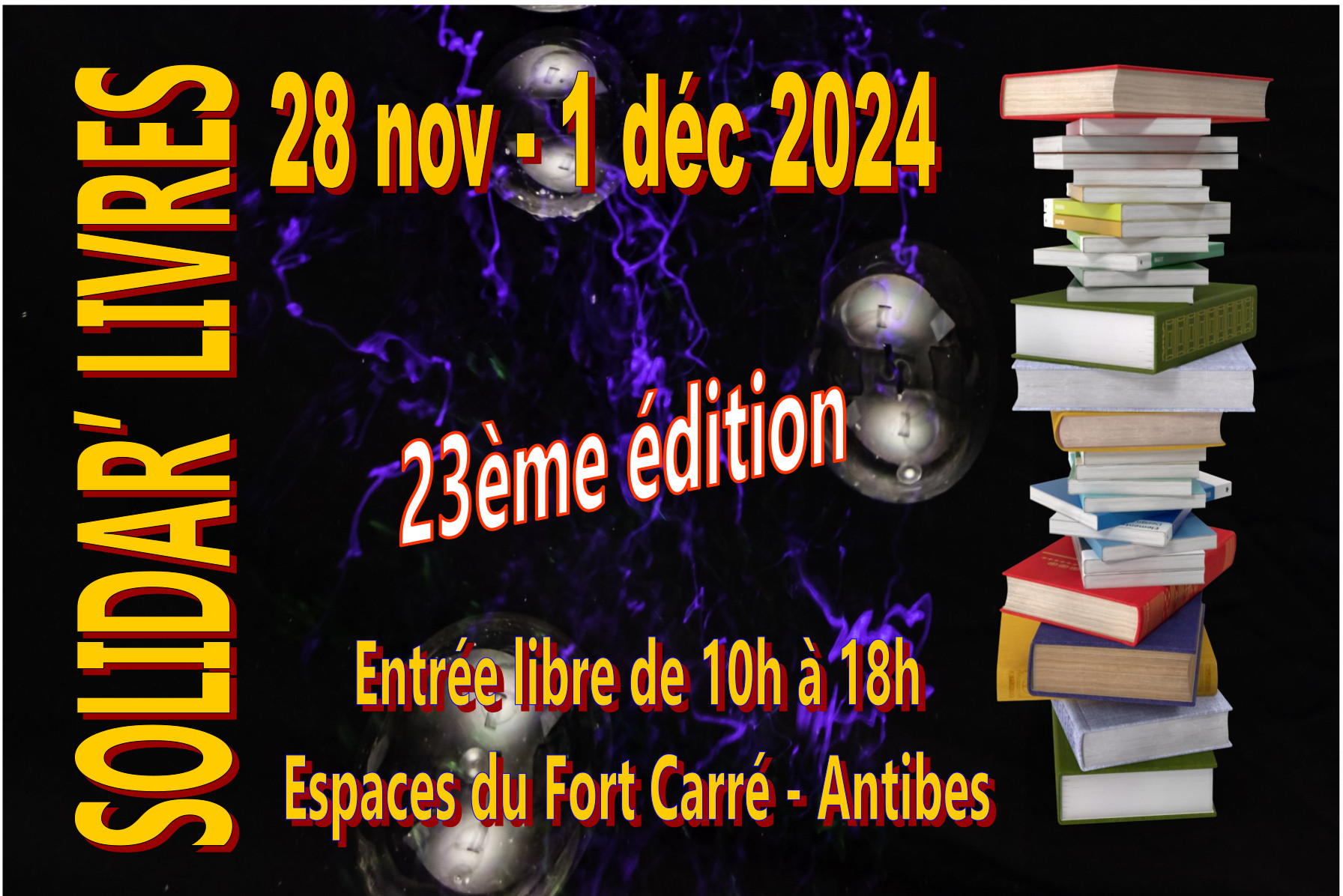 Affiche solidar livres 2024